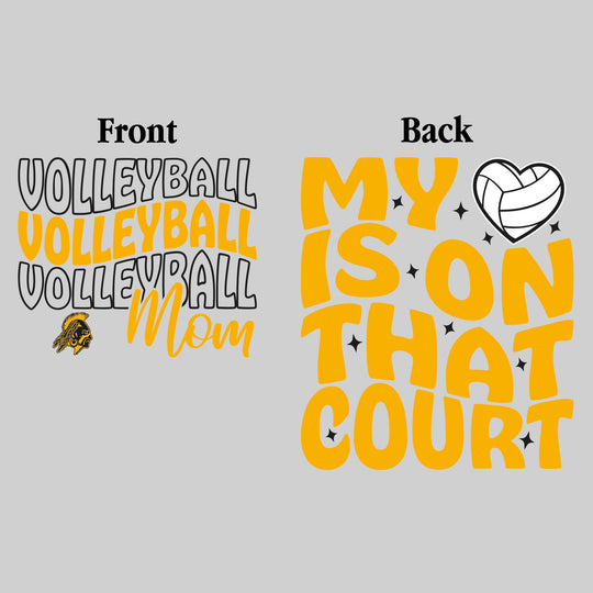 Western Warriors - Volleyball - Volleyball Mom - My Heart is on That Court