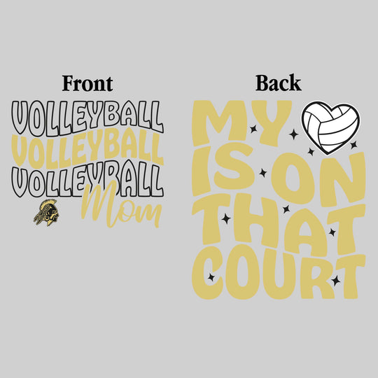 Western Warriors - Volleyball - Volleyball Mom - My Heart is on That Court