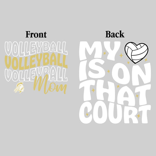 Western Warriors - Volleyball - Volleyball Mom - My Heart is on That Court