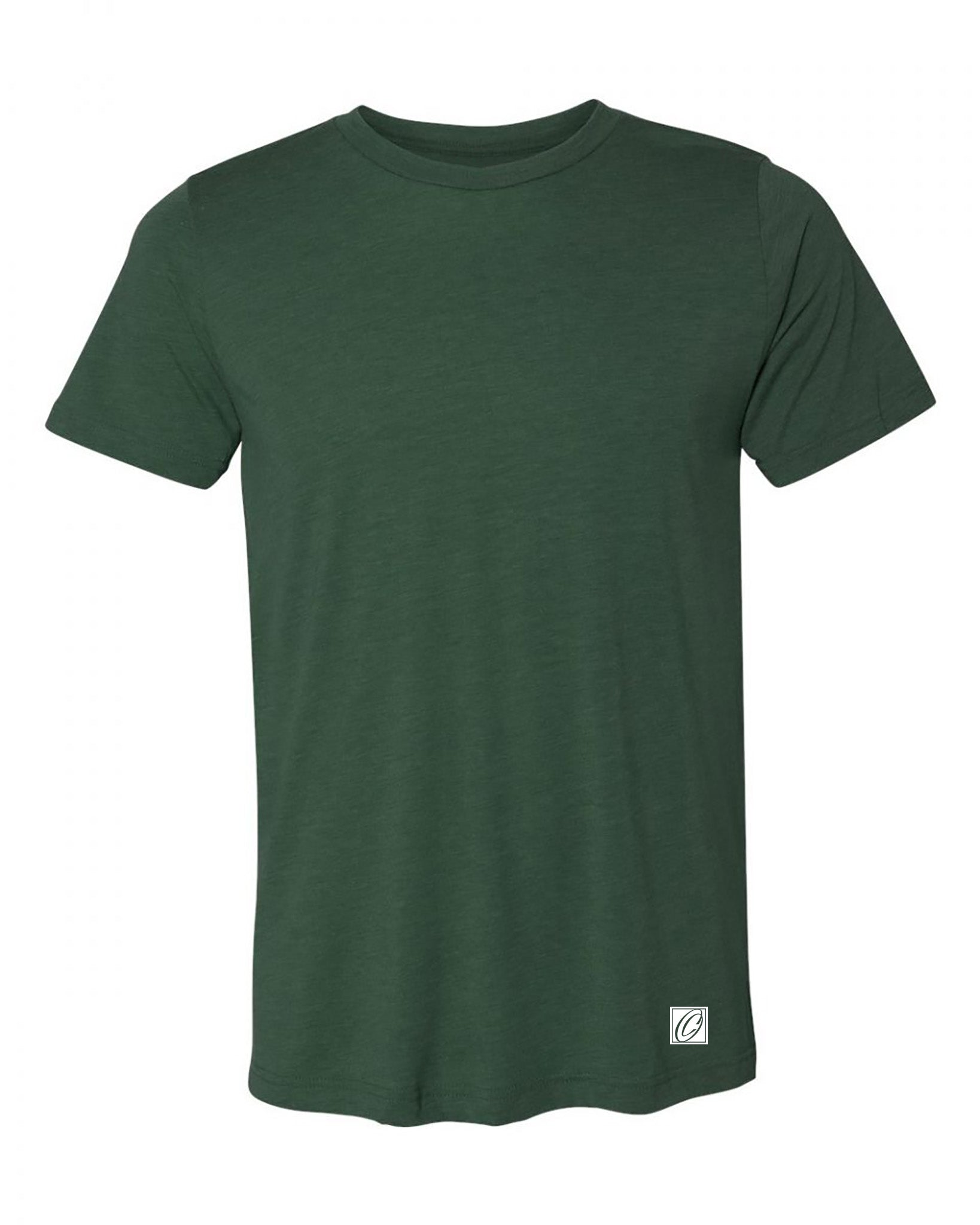 Bella Canvas Adult Triblend Crew Neck Short Sleeve Tee - Greens - 2XL-3XL