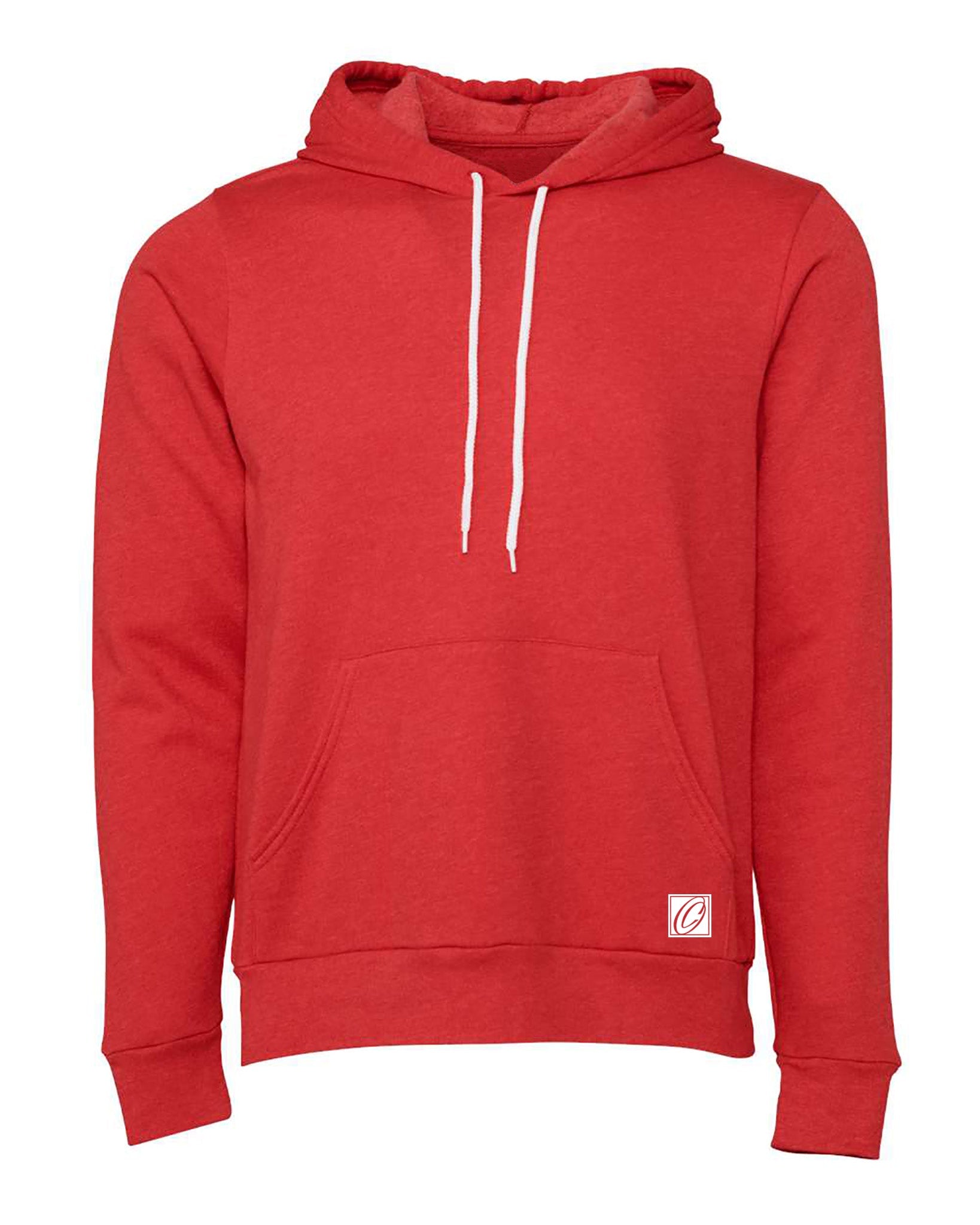 Bella Canvas Adult Midweight Sponge Fleece Pullover Hoodie - Red/Pink/Purple - 2XL-3XL