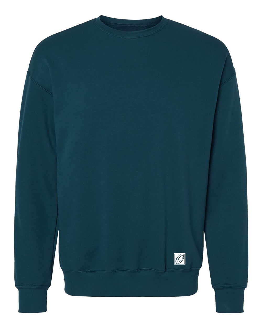 Bella Canvas Adult Midweight Sponge Fleece Drop Shoulder Crewneck Sweatshirt - Black/Gray/Blue/Green