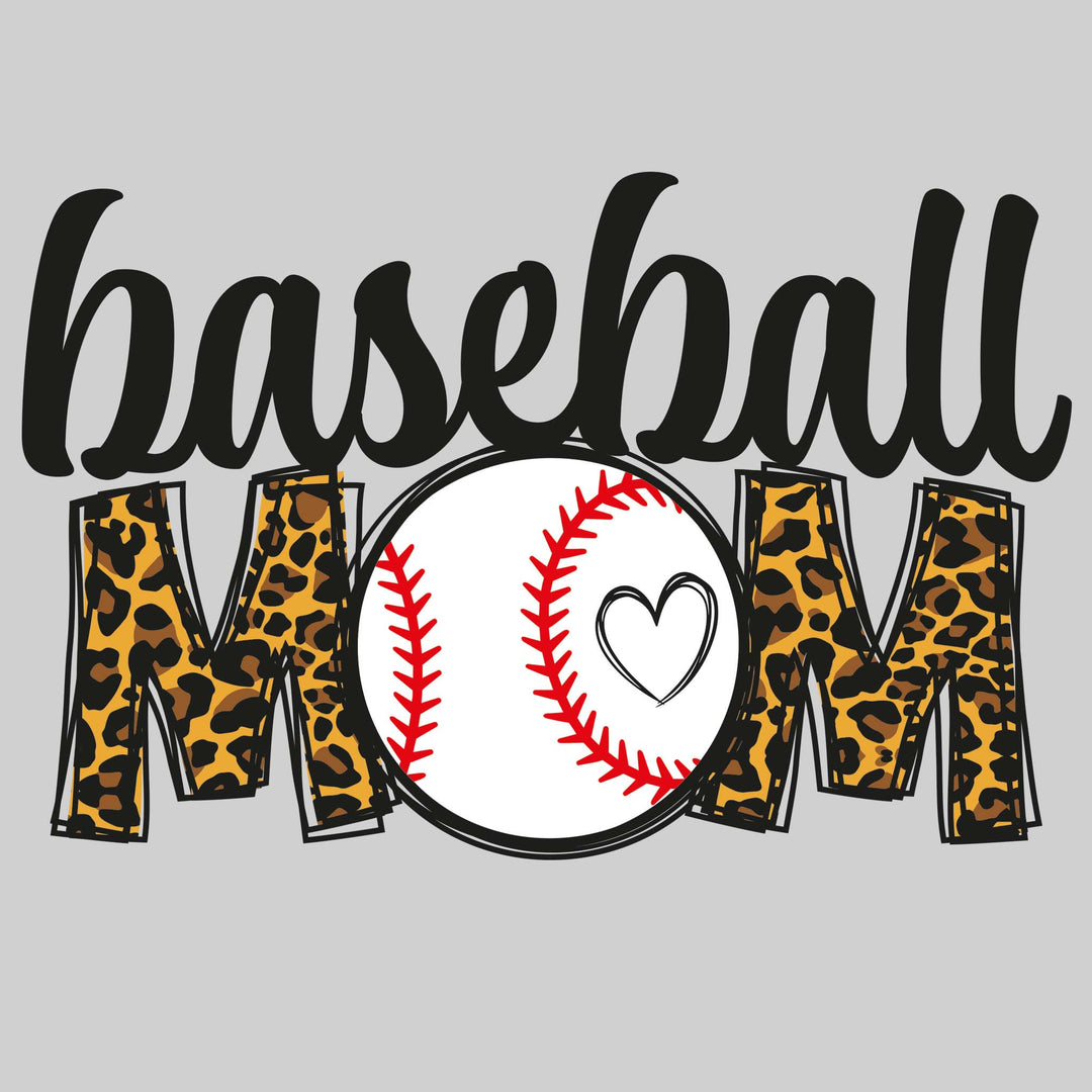 Baseball Mom - Leopard Print