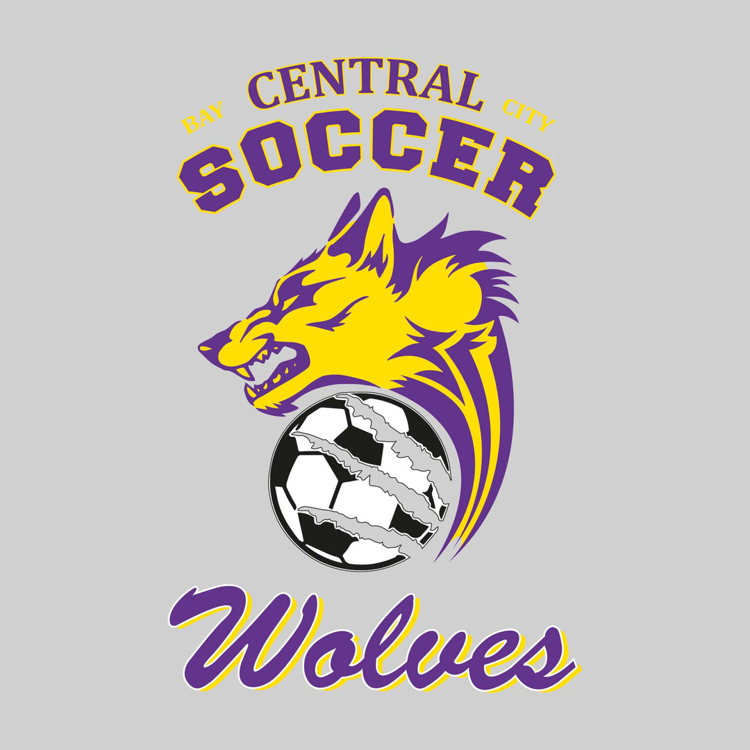 Central Wolves - Soccer - Wolf Head with Clawed Soccer Ball