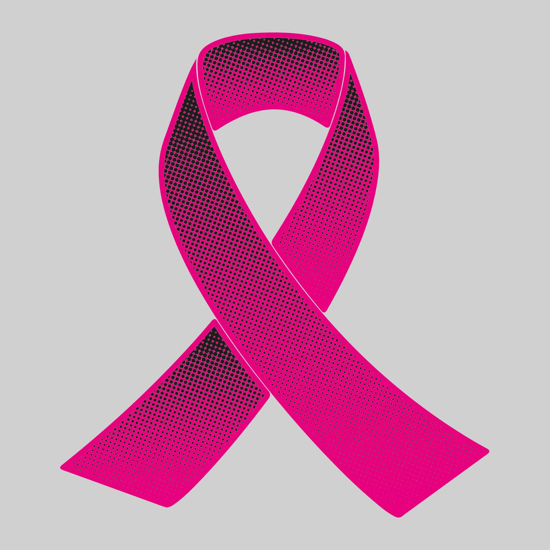 Cancer Ribbon - Halftone
