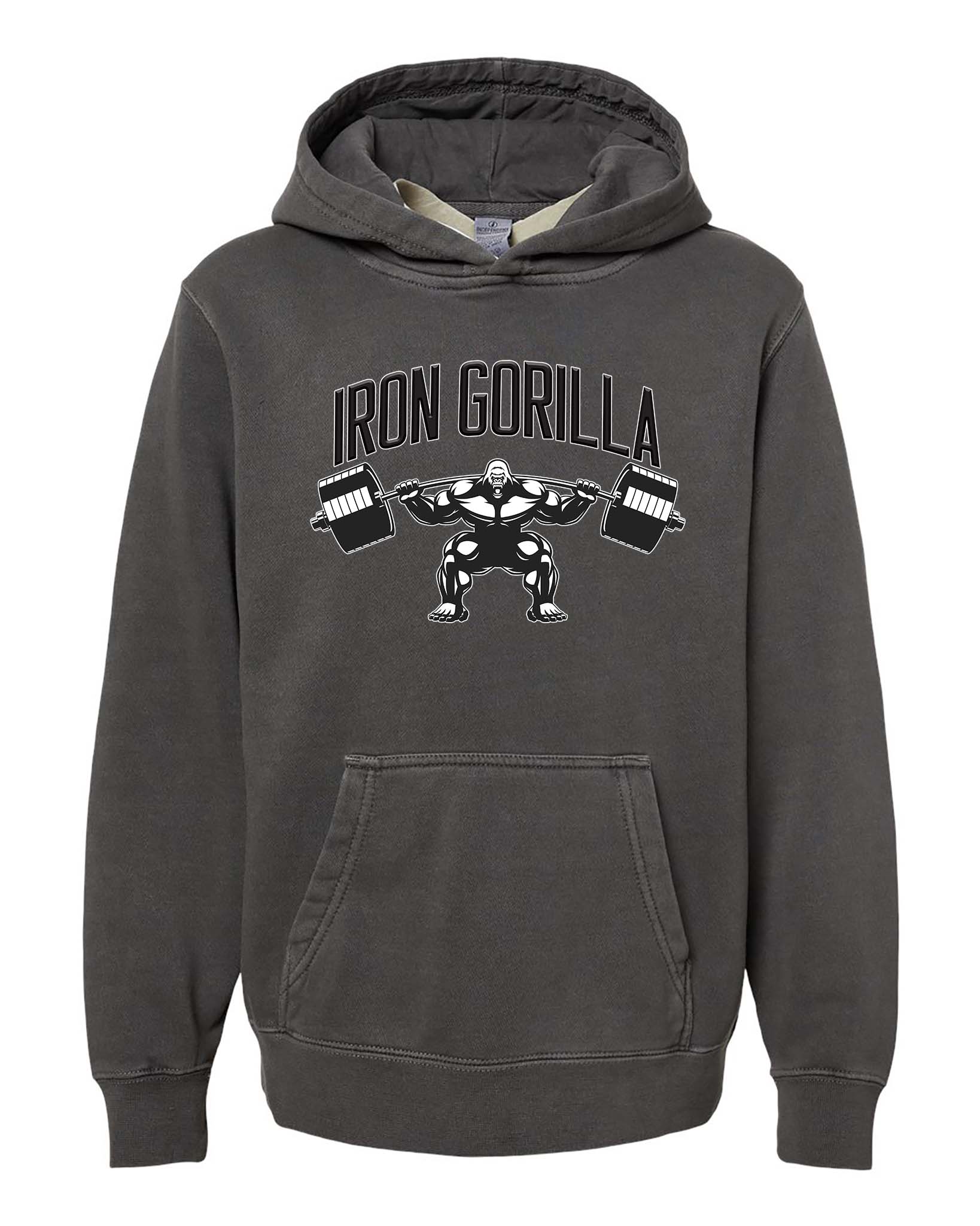 Youth "Iron Gorilla" Midweight Pigment-Dyed Pullover Hoodie