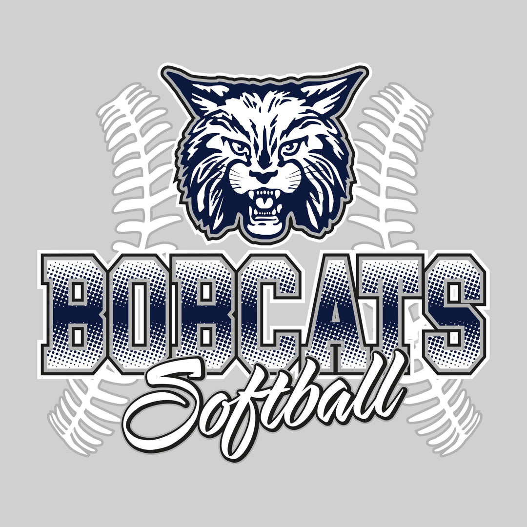 John Glenn Bobcats - Softball - Halftone with Softball Threads