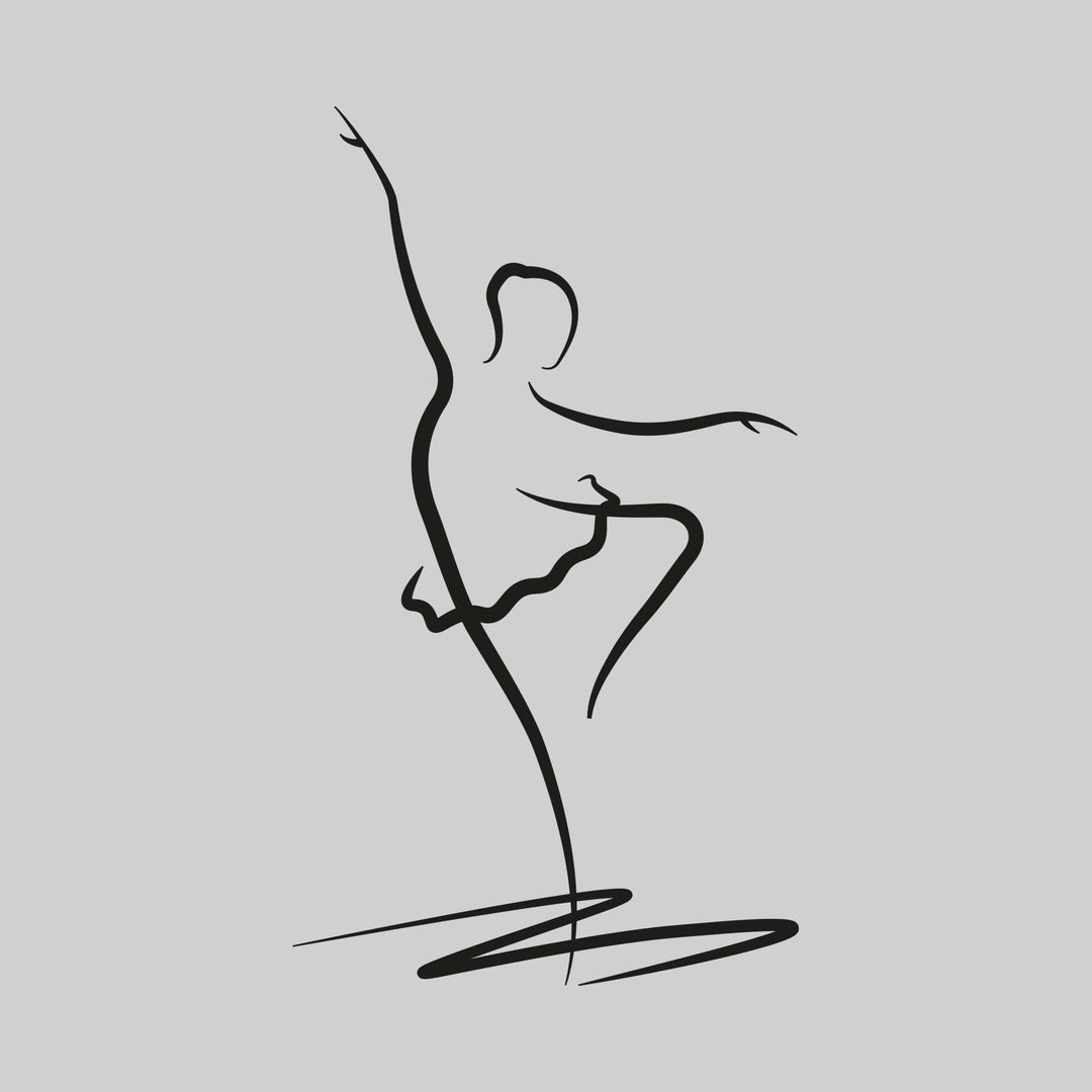 Line-Drawn Dancer