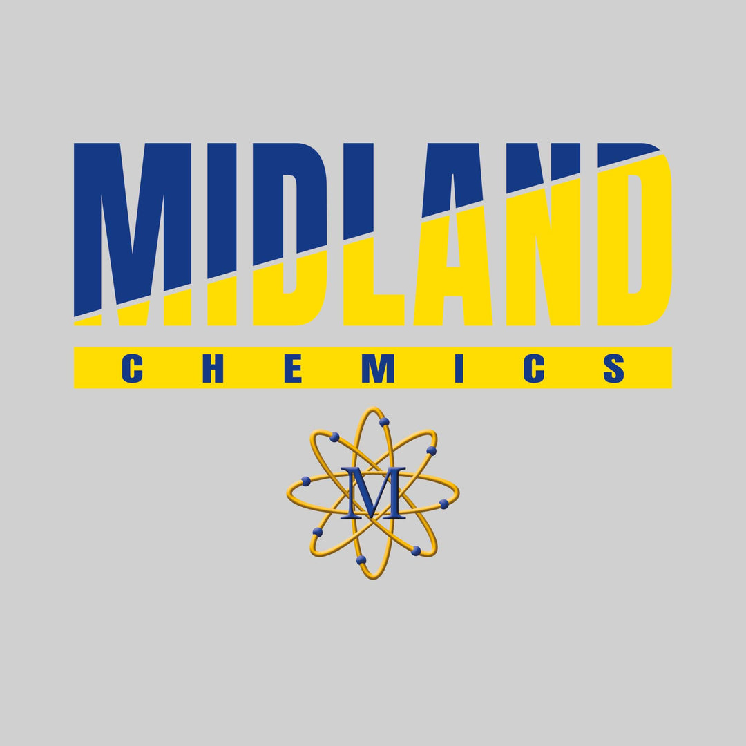 Midland Chemics - School Spirit Wear - Split-Color Midland with Logo