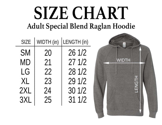 Adult "Iron Gorilla" Special Blend Raglan Hoodie