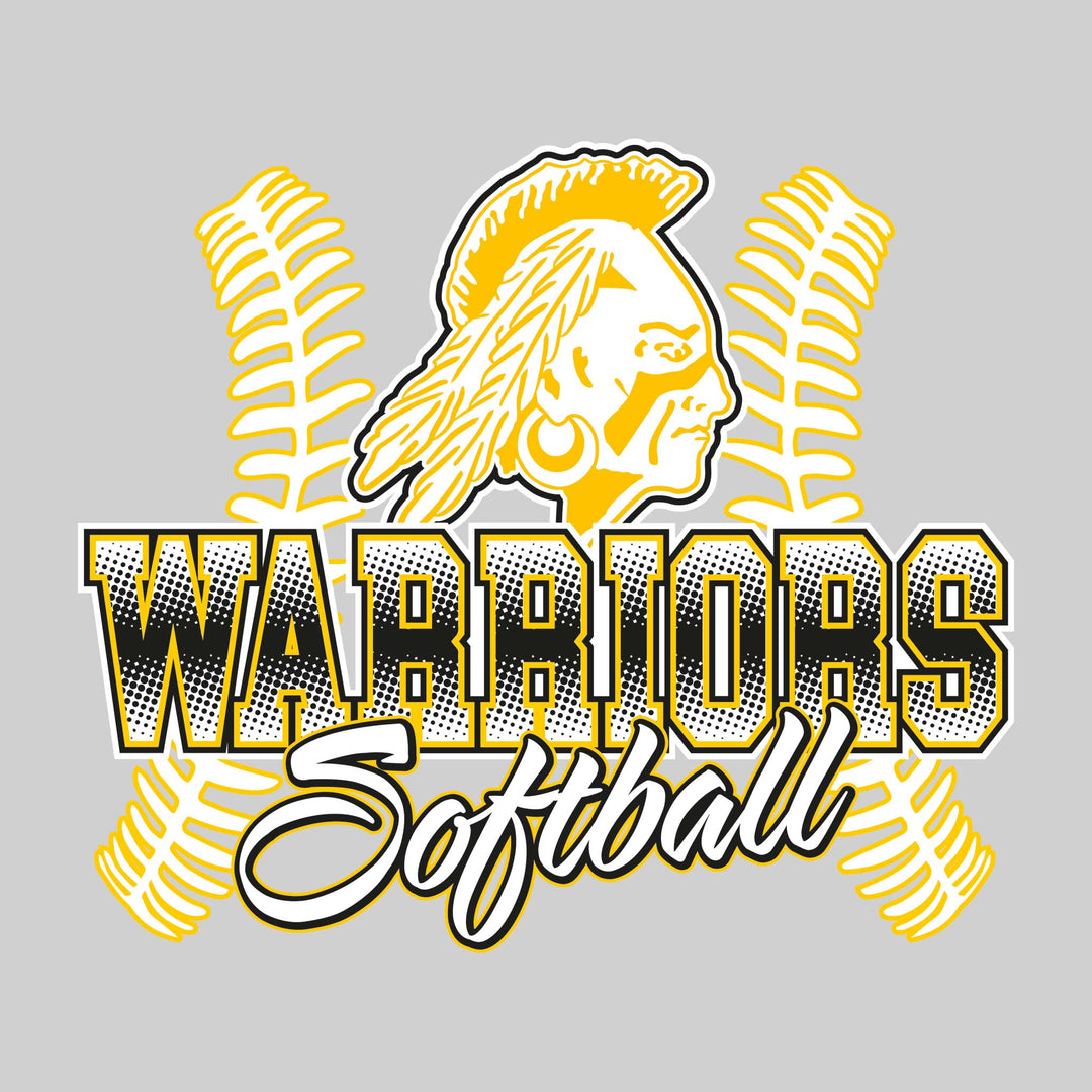 Western Warriors - Softball - Halftone Warriors with Softball Threads