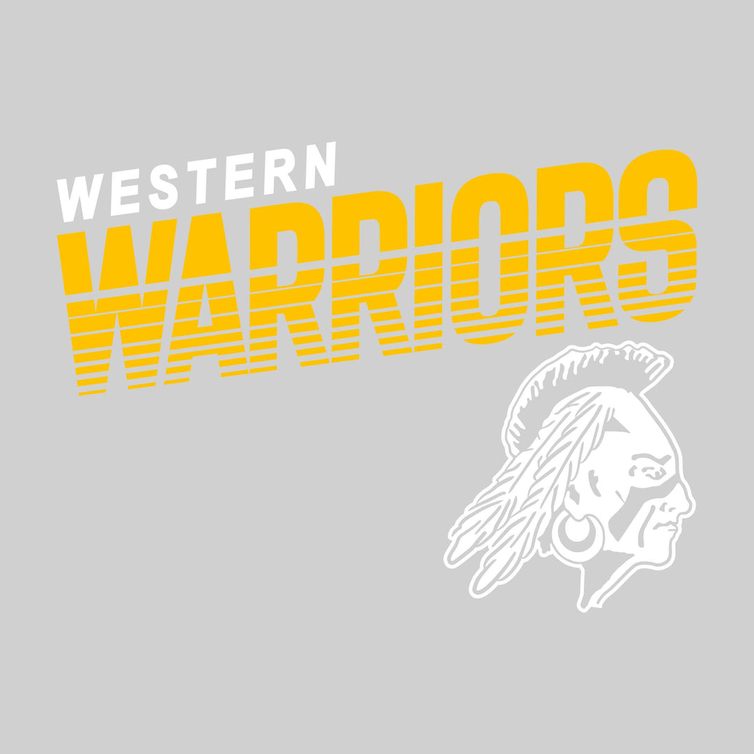 Western Warriors - School Spirit Wear - Striped Warriors with Mascot